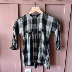 Zara plaid dress with pockets